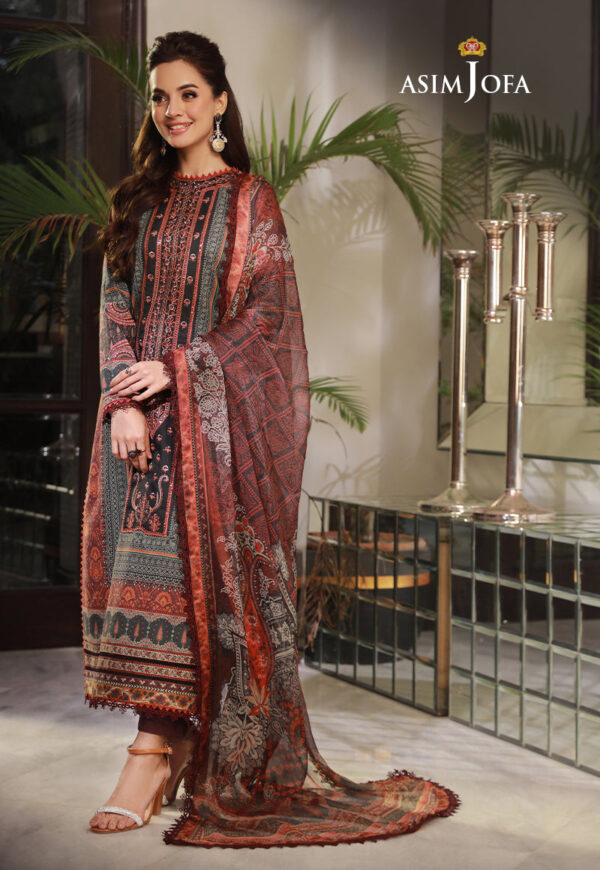 Asim Jofa Ajas-03 Embroidered Cambric 3-Pcs