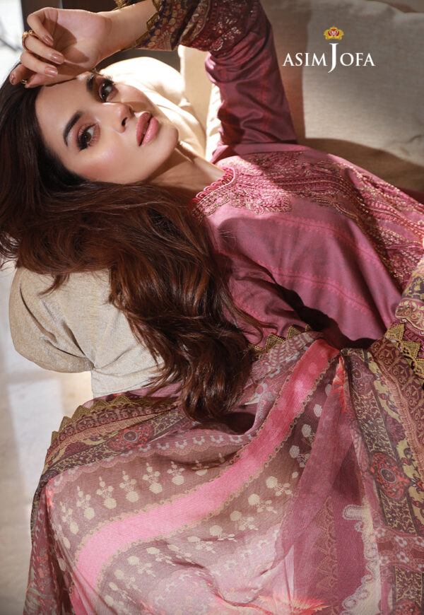 Asim Jofa Ajas-04 Embroidered Cambric 3-Pcs
