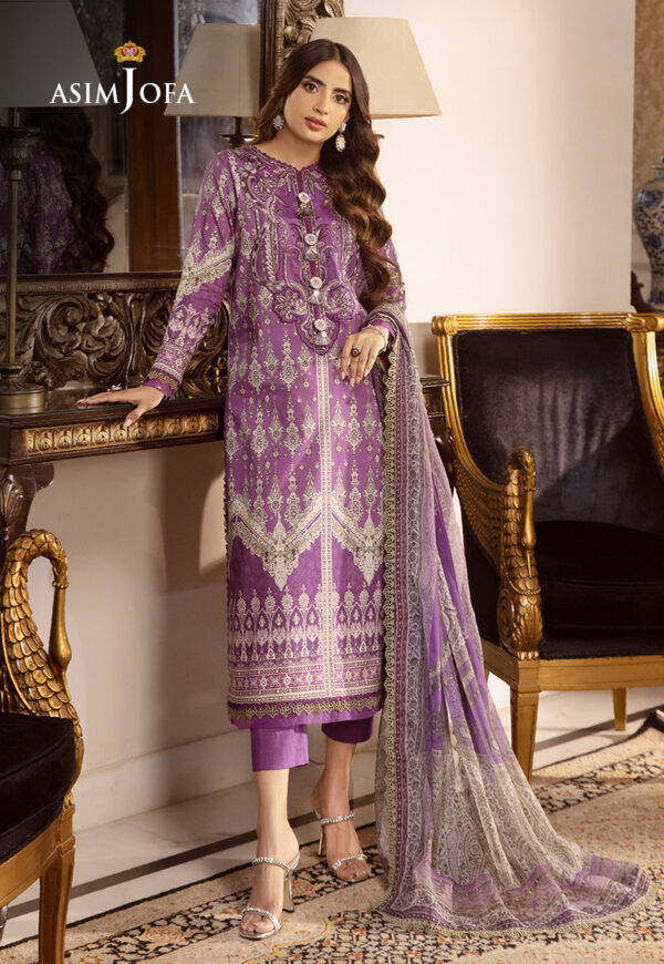 Asim Jofa Ajas-06 Embroidered