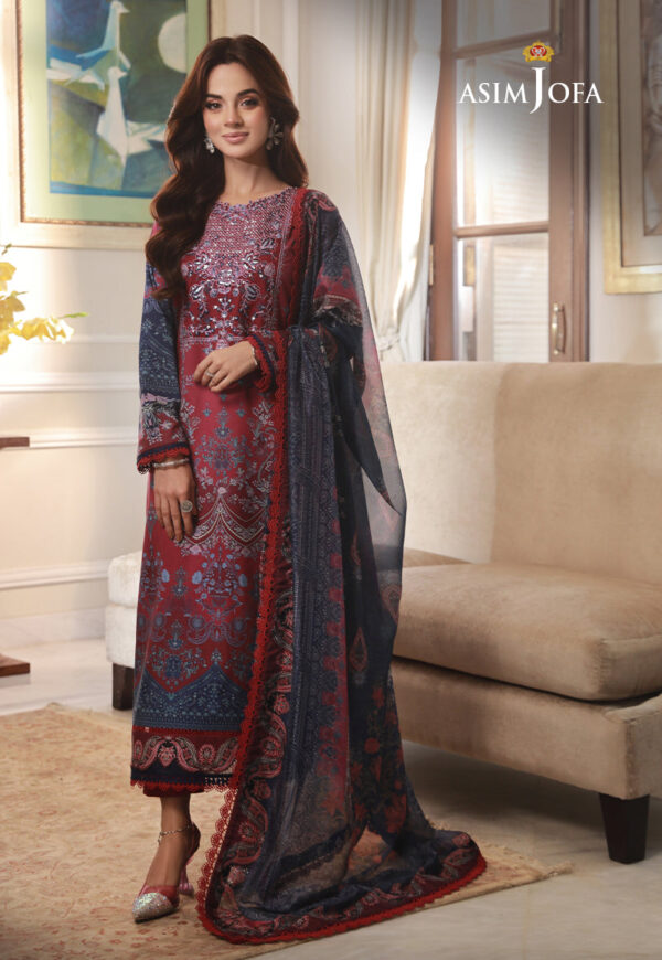 Asim Jofa Ajas-07 Embroidered Cambric 3-Pcs