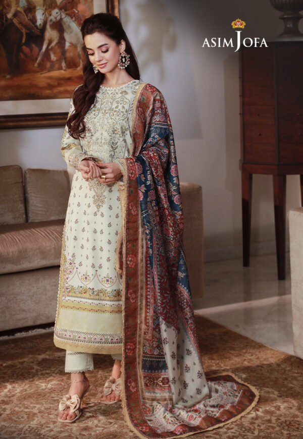 Asim Jofa Ajas-08 Embroidered