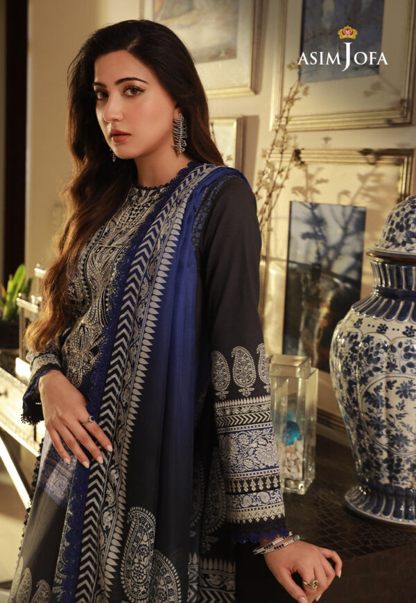 Asim Jofa Ajas-09 Embroidered Cambric 3-Pcs