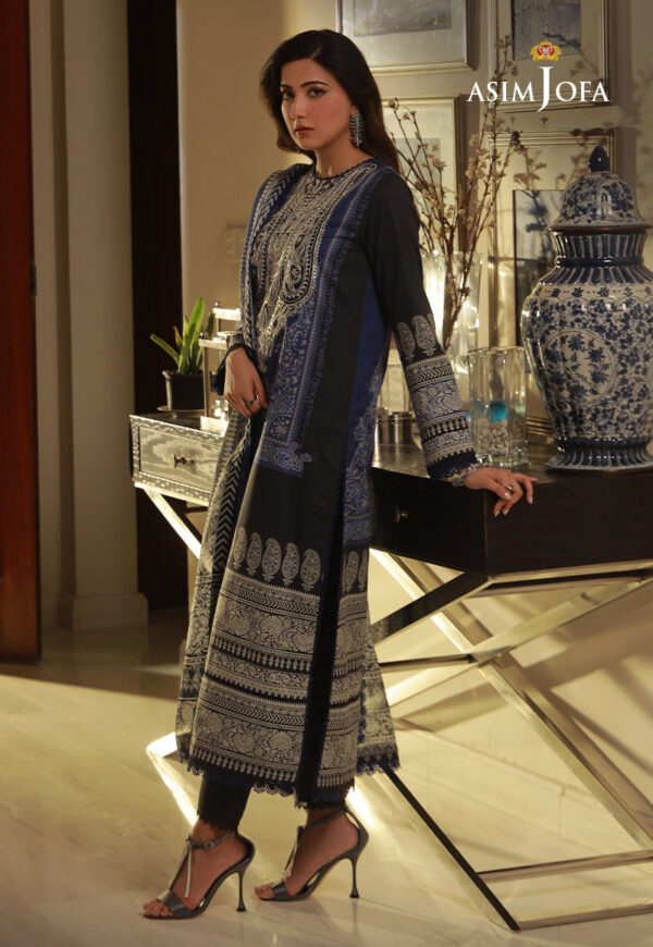 Asim Jofa Ajas-09 Embroidered Cambric 3-Pcs