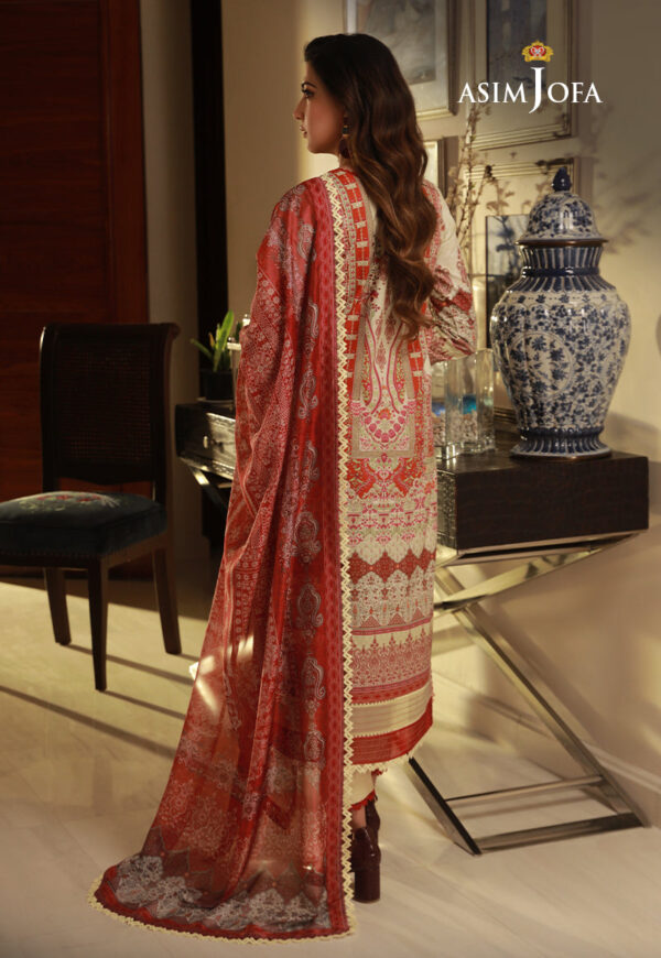 Asim Jofa Ajas-10 Embroidered Cambric 3-Pcs