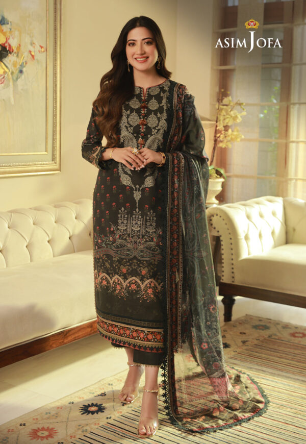 Asim Jofa Ajas-11 3-Pcs Printed Cambric