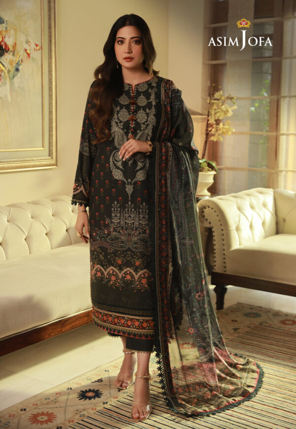 Asim Jofa Ajas-11 3-Pcs Printed Cambric