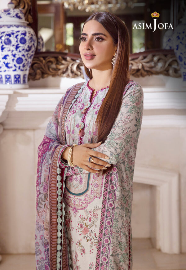 Asim Jofa Ajas-13 3-Pcs Printed Cambric