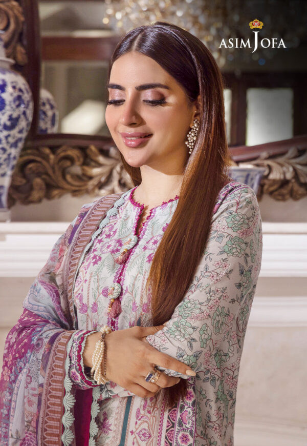 Asim Jofa Ajas-13 3-Pcs Printed Cambric