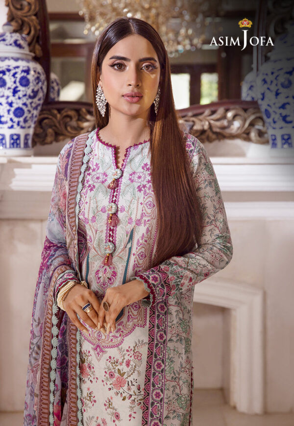 Asim Jofa Ajas-13 3-Pcs Printed Cambric