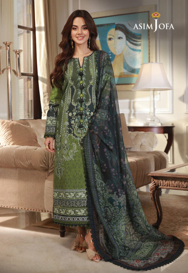 Asim Jofa Ajas-14 3-Pcs Printed Cambric