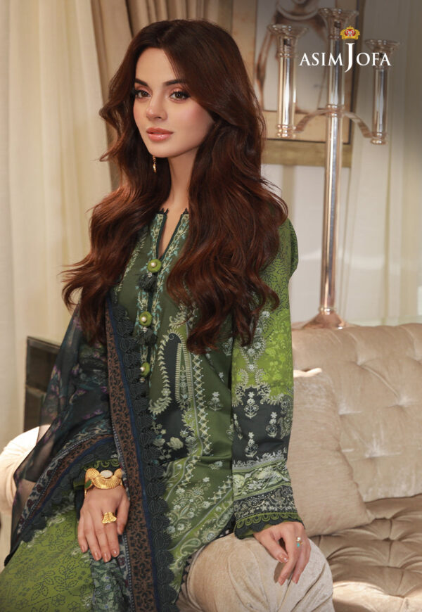 Asim Jofa Ajas-14 3-Pcs Printed Cambric