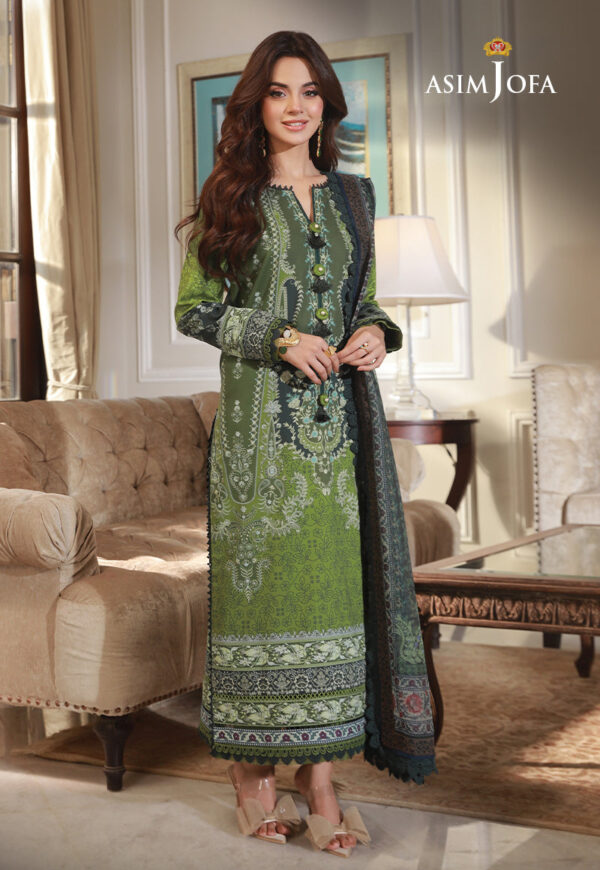 Asim Jofa Ajas-14 3-Pcs Printed Cambric