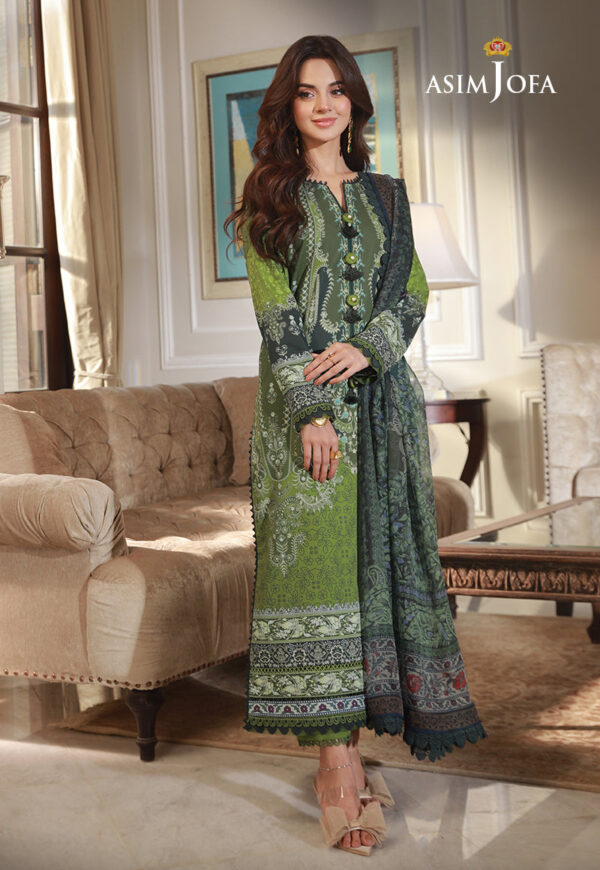 Asim Jofa Ajas-14 3-Pcs Printed Cambric
