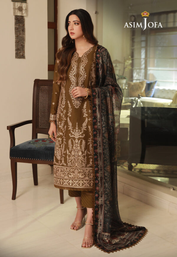 Asim Jofa Ajas-22 Cambric Embroidered 3-Pcs