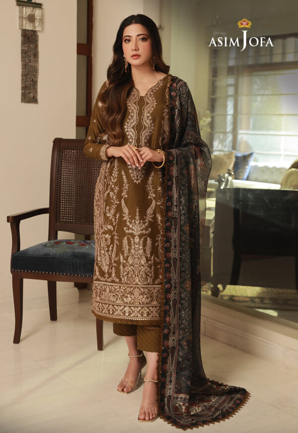 Asim Jofa Ajas-22 Cambric Embroidered 3-Pcs
