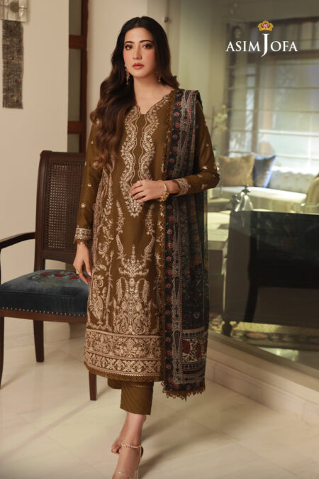 Asim Jofa Ajas-22 Cambric Embroidered 3-Pcs 