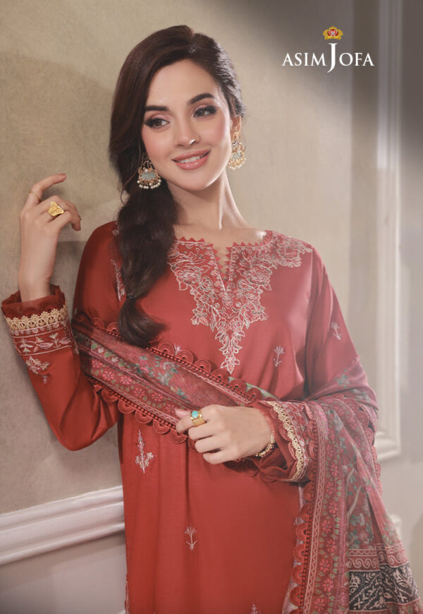 Asim Jofa Ajas-23 Embroidered Cambric 3-Pcs