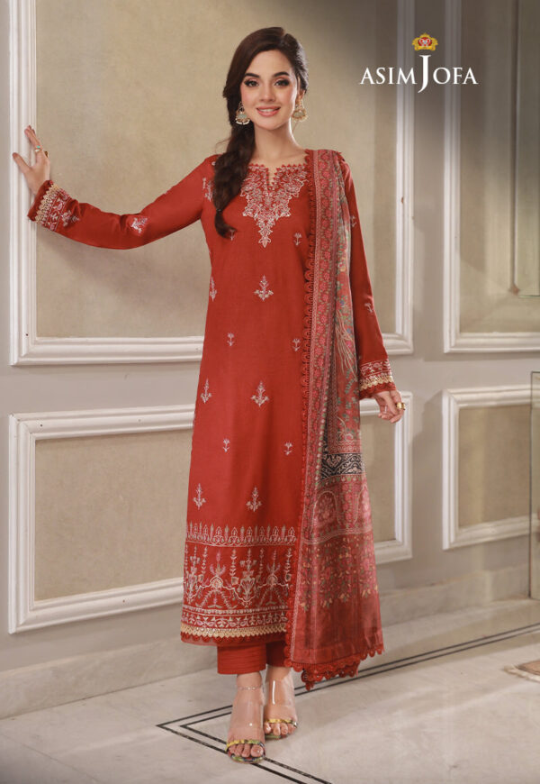 Asim Jofa Ajas-23 Embroidered Cambric 3-Pcs