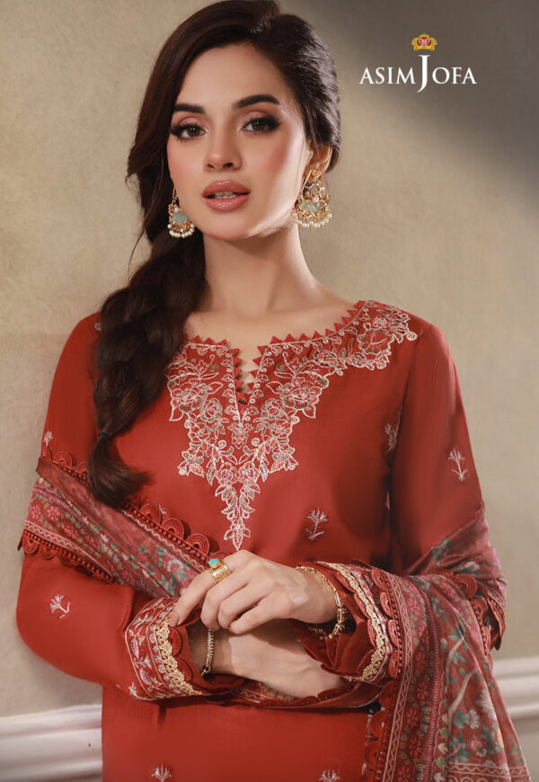 Asim Jofa Ajas-23 Embroidered Cambric 3-Pcs