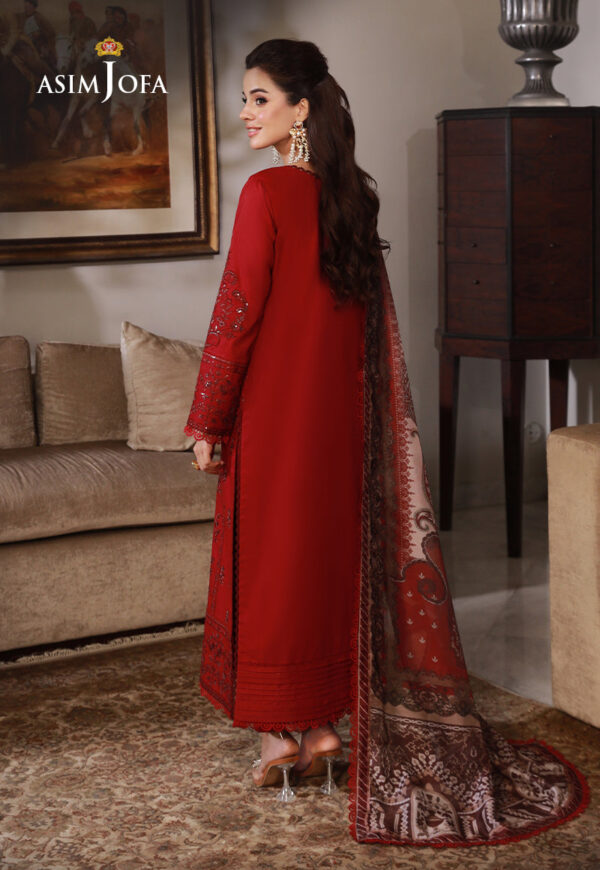 Asim Jofa Ajas-25 Embroidered Cambric 3-Pcs