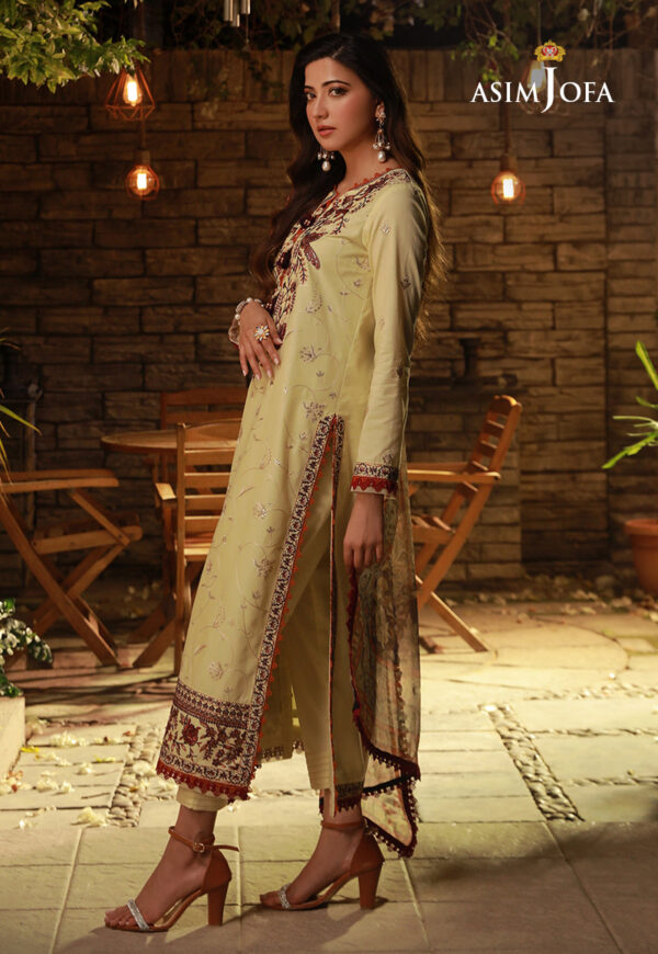 Asim Jofa Ajas-27 Embroidered Cambric 3-Pcs