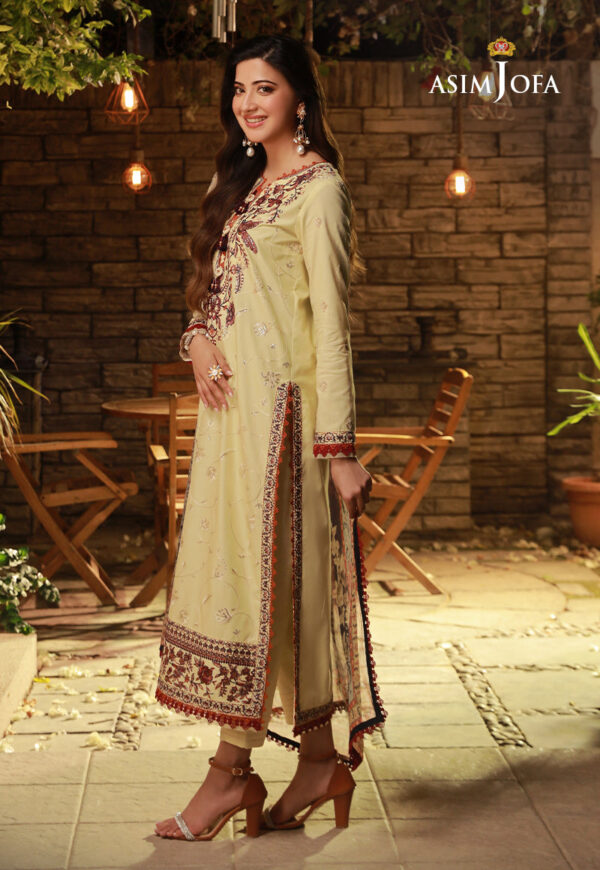 Asim Jofa Ajas-27 Embroidered Cambric 3-Pcs