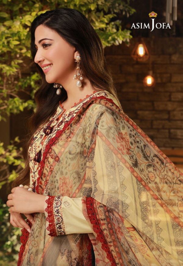Asim Jofa Ajas-27 Embroidered Cambric 3-Pcs