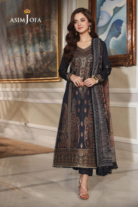 Asim Jofa Ajas-28 Embroidered
