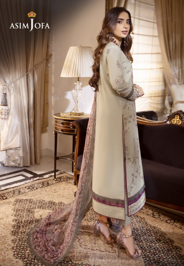 Asim Jofa Ajas-30 Embroidered Cambric 3-Pcs