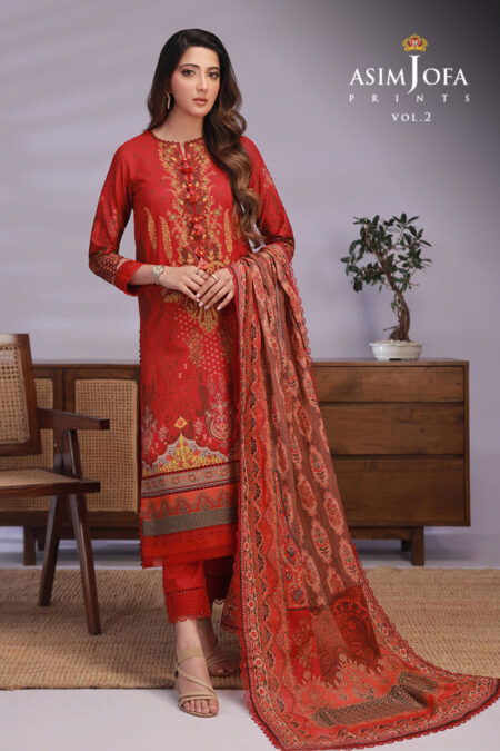 Asim Jofa Ajbp-32 Printed Lawn 