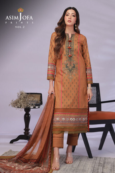 Asim Jofa Ajbp-37 Printed Lawn 