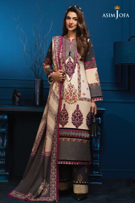 Asim Jofa Aje-02 Embroidered Cambric 