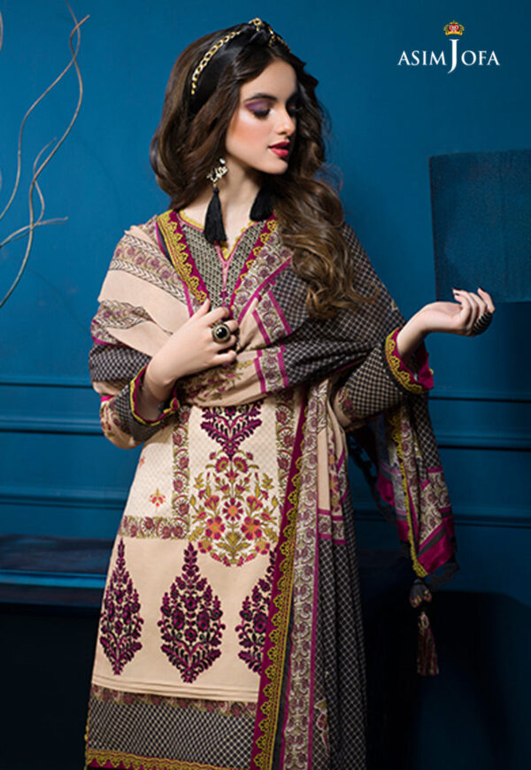Asim Jofa Aje-02 Embroidered Cambric