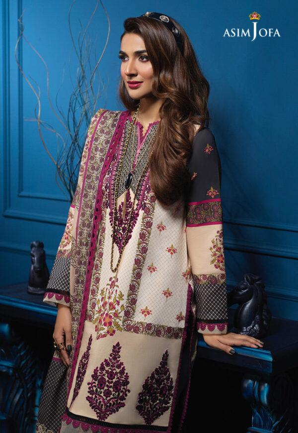 Asim Jofa Aje-02 Embroidered Cambric