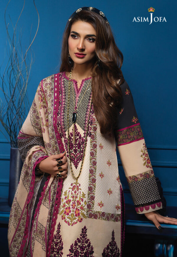 Asim Jofa Aje-02 Embroidered Cambric