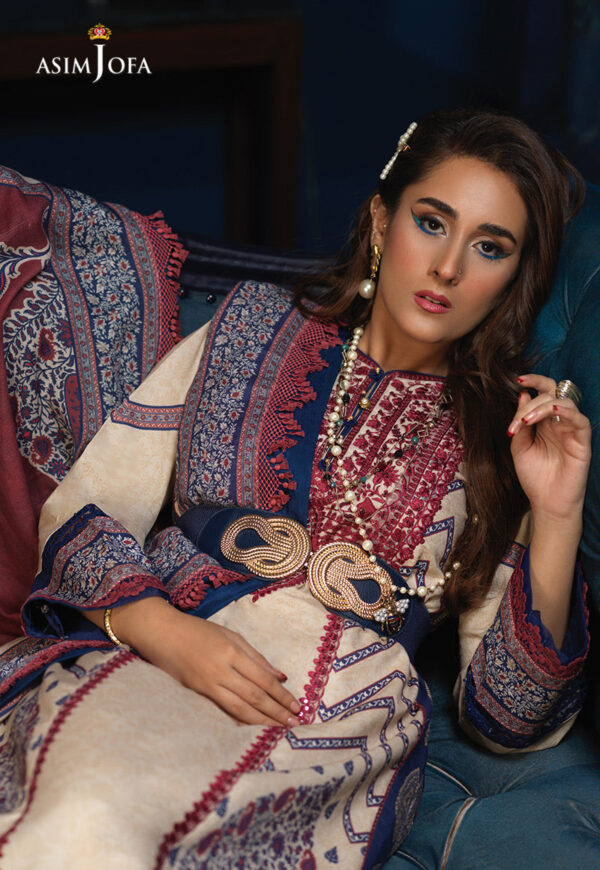 Asim Jofa Aje-04 Embroidered Cambric