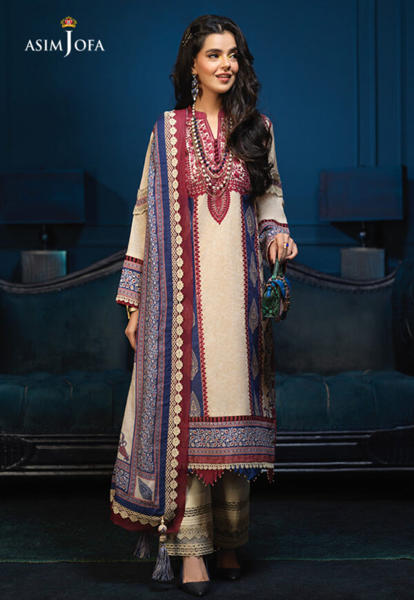 Asim Jofa Aje-04 Embroidered Cambric
