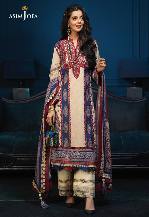 Asim Jofa Aje-04 Embroidered Cambric