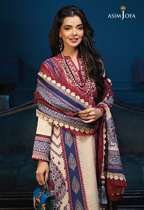 Asim Jofa Aje-04 Embroidered Cambric