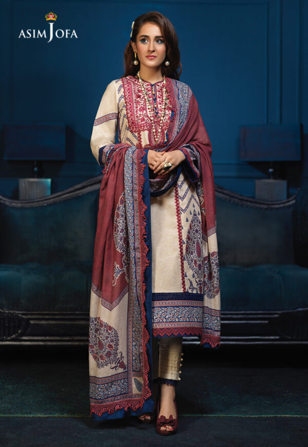 Asim Jofa Aje-04 Embroidered Cambric