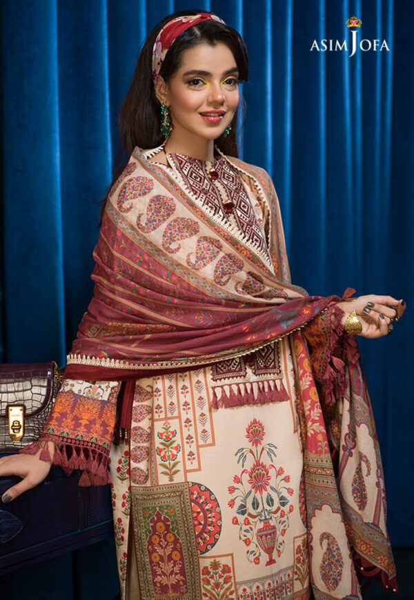 Asim Jofa Aje-09 Embroidered Cambric