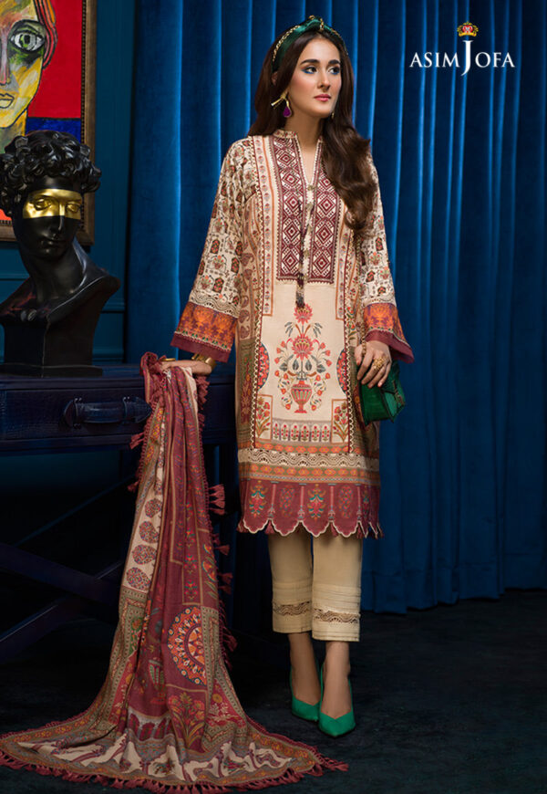 Asim Jofa Aje-09 Embroidered Cambric