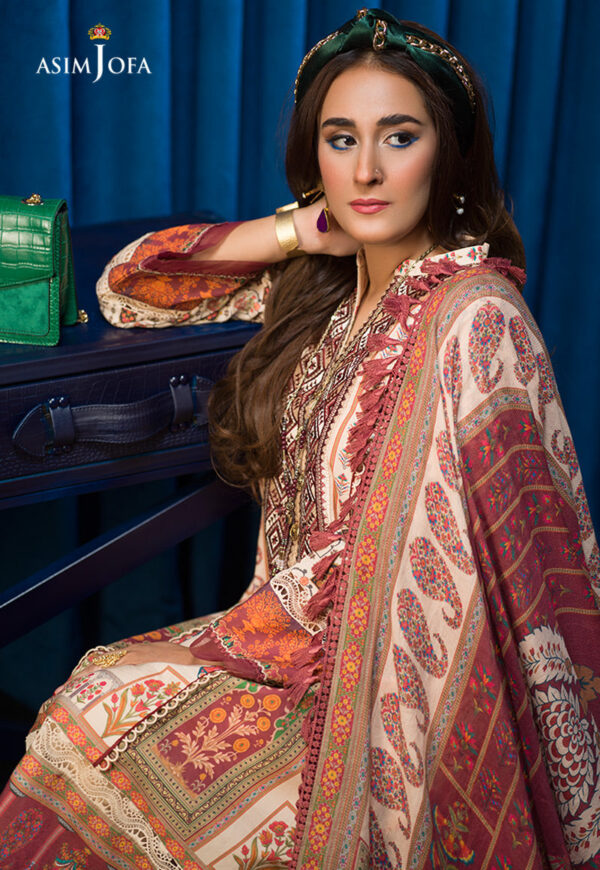 Asim Jofa Aje-09 Embroidered Cambric