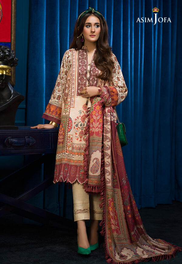 Asim Jofa Aje-09 Embroidered Cambric