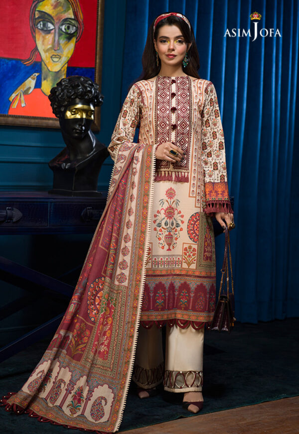 Asim Jofa Aje-09 Embroidered Cambric