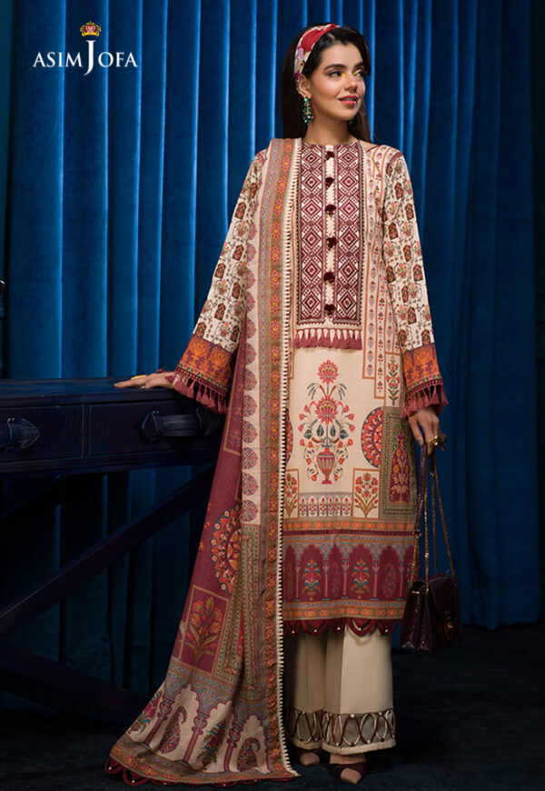 Asim Jofa Aje-09 Embroidered Cambric