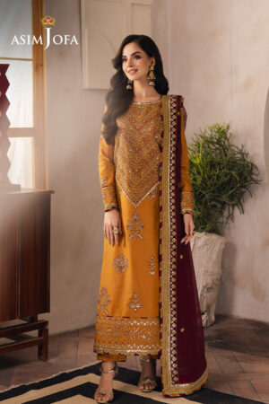 Asim Jofa Ajhe-07 Embroidered Jumbo Silk 