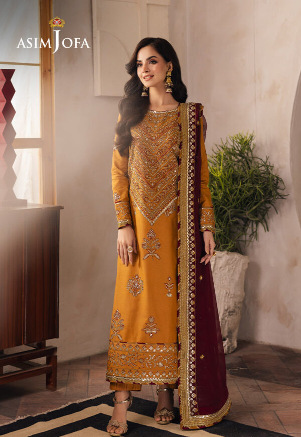 Asim Jofa Ajhe-07 Embroidered Jumbo Silk