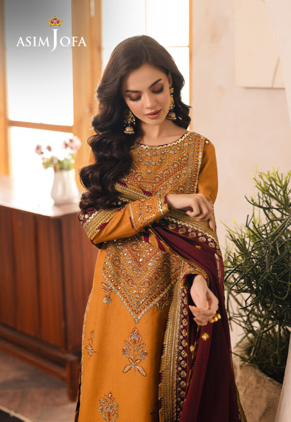 Asim Jofa Ajhe-07 Embroidered Jumbo Silk