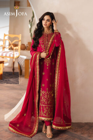 Asim Jofa Ajhe-08 Embroidered Jumbo Silk 